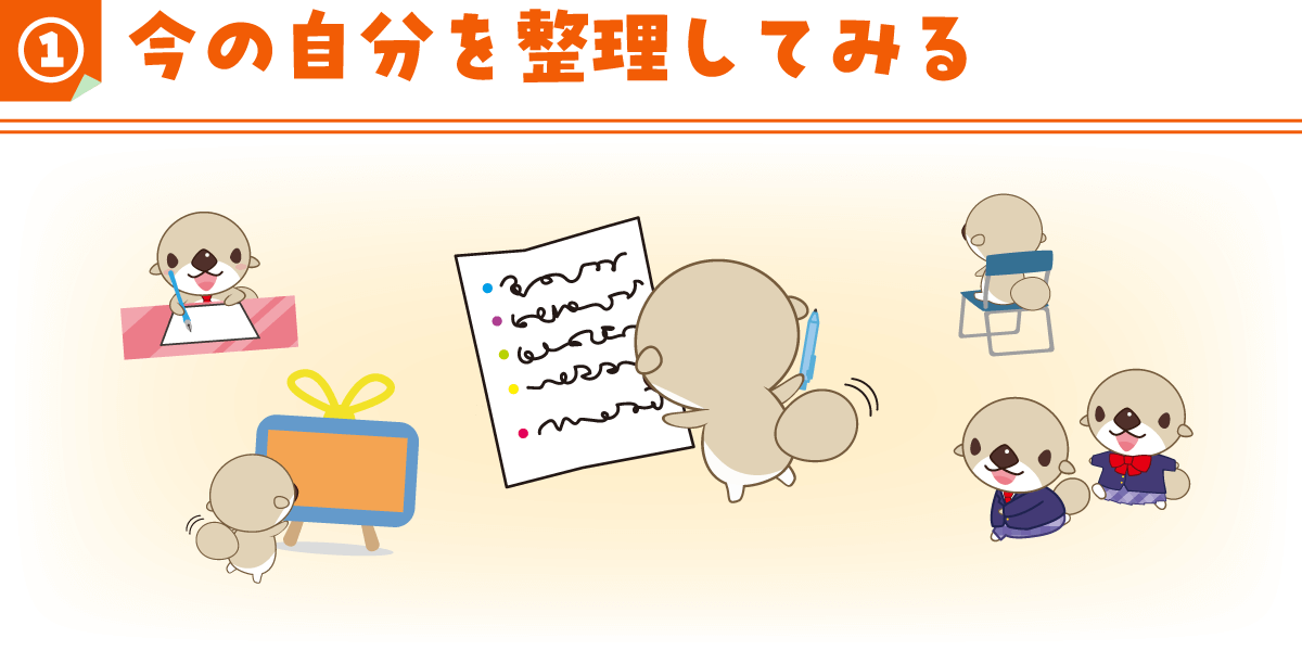 ①今の自分を整理してみる